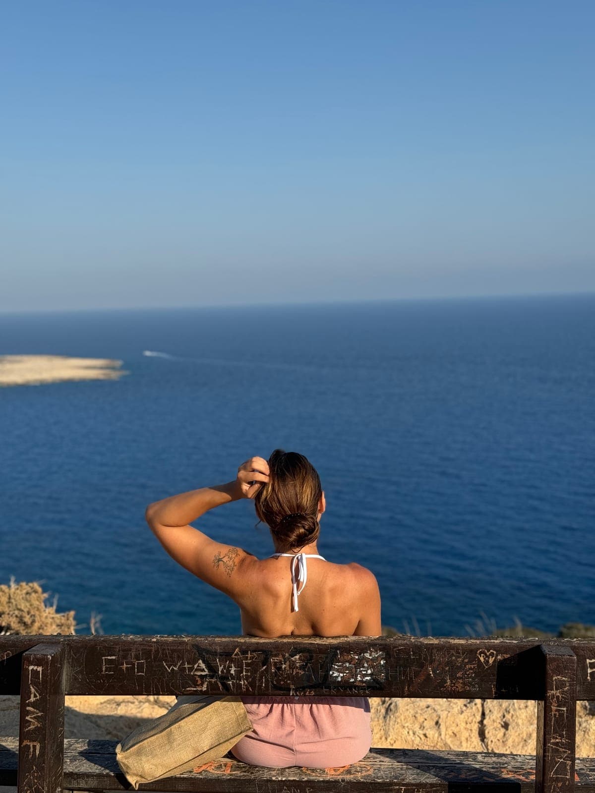 Looking out over the sea in Cyprus